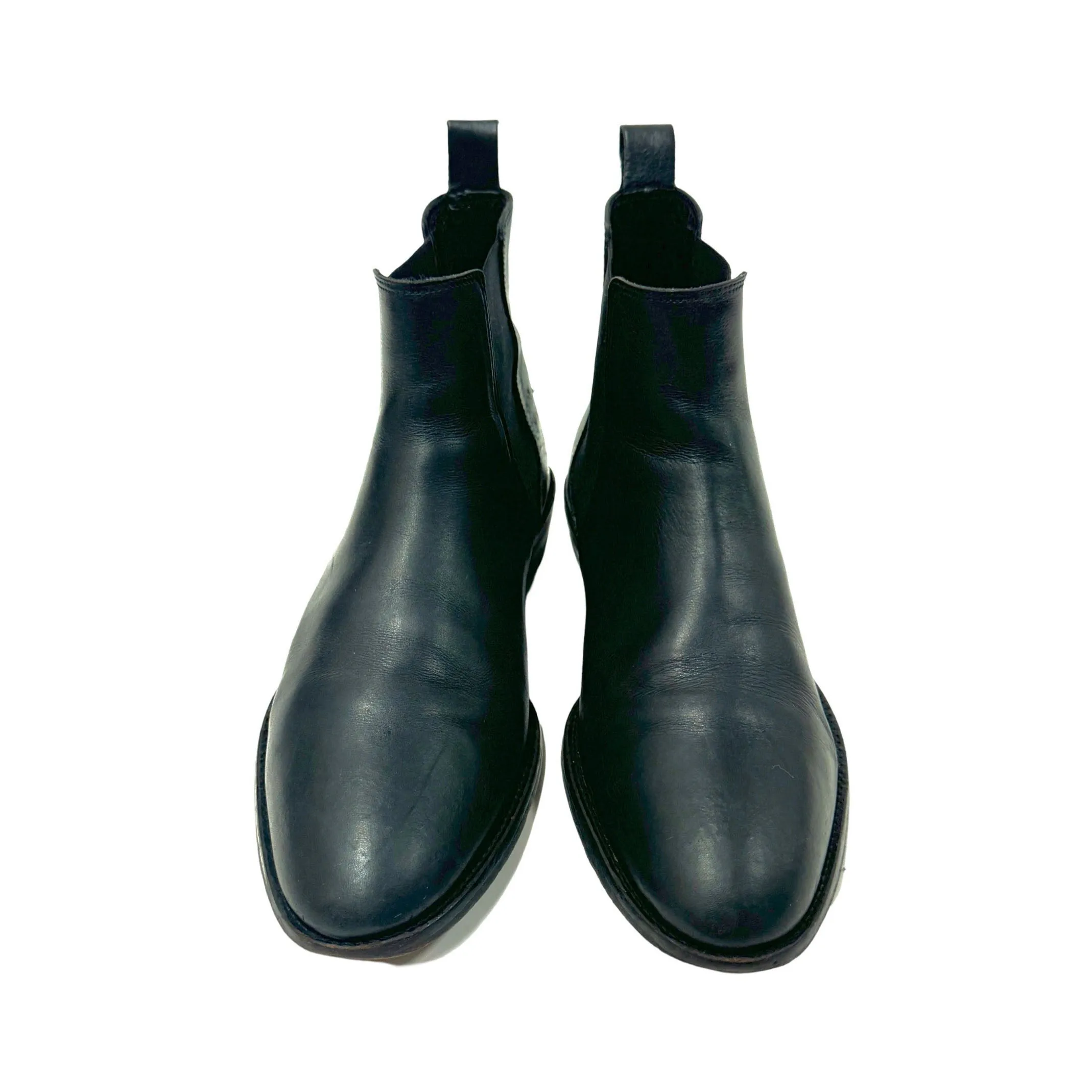 2000’S SANDRO PARIS MADE IN FRANCE LEATHER CHELSEA BOOTS 44