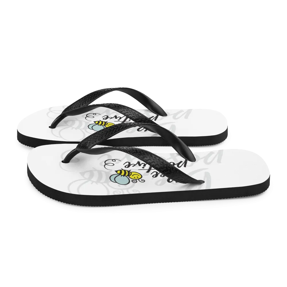 Bee Positive Flip-Flops