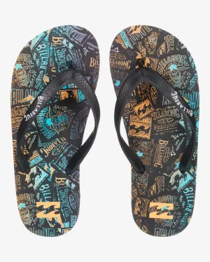 Billabong Kids' Tides Flip Flops Multi EBBL100012-MUL