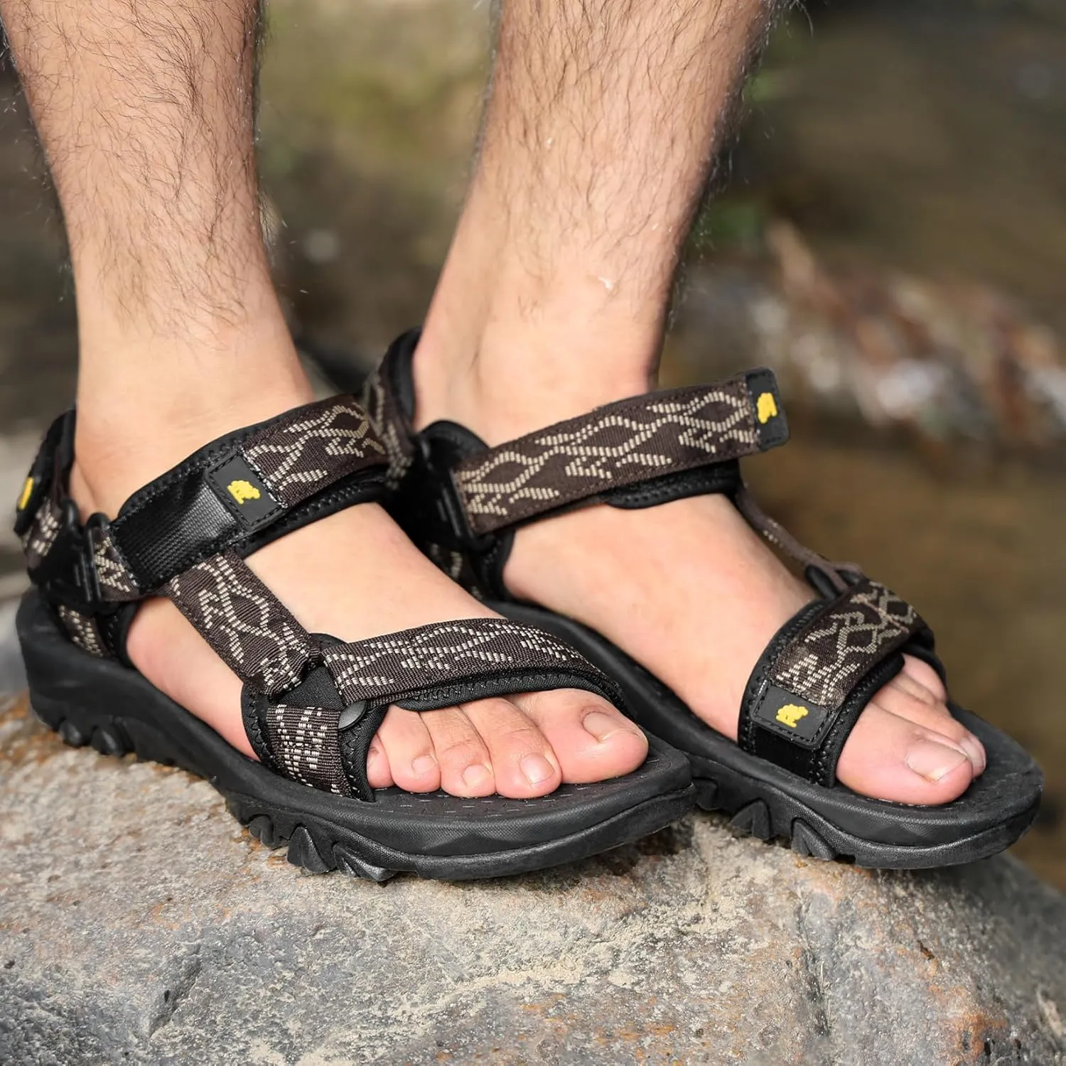 CAMELSPORTS Men??s Sandals Hiking Athletic Sandals Non-slip Water Sandals Comfortable Sport Sandals Open Toe Casual Beach Sandals