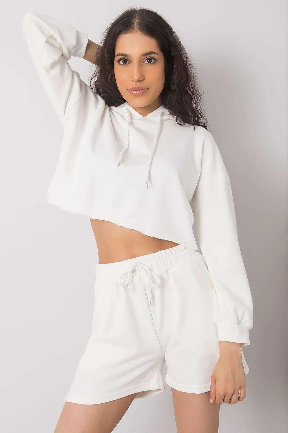 Crop Hoodie & Shorts Set