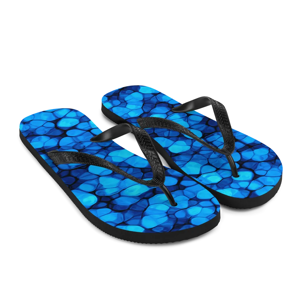 Crystalize Blue Flip-Flops