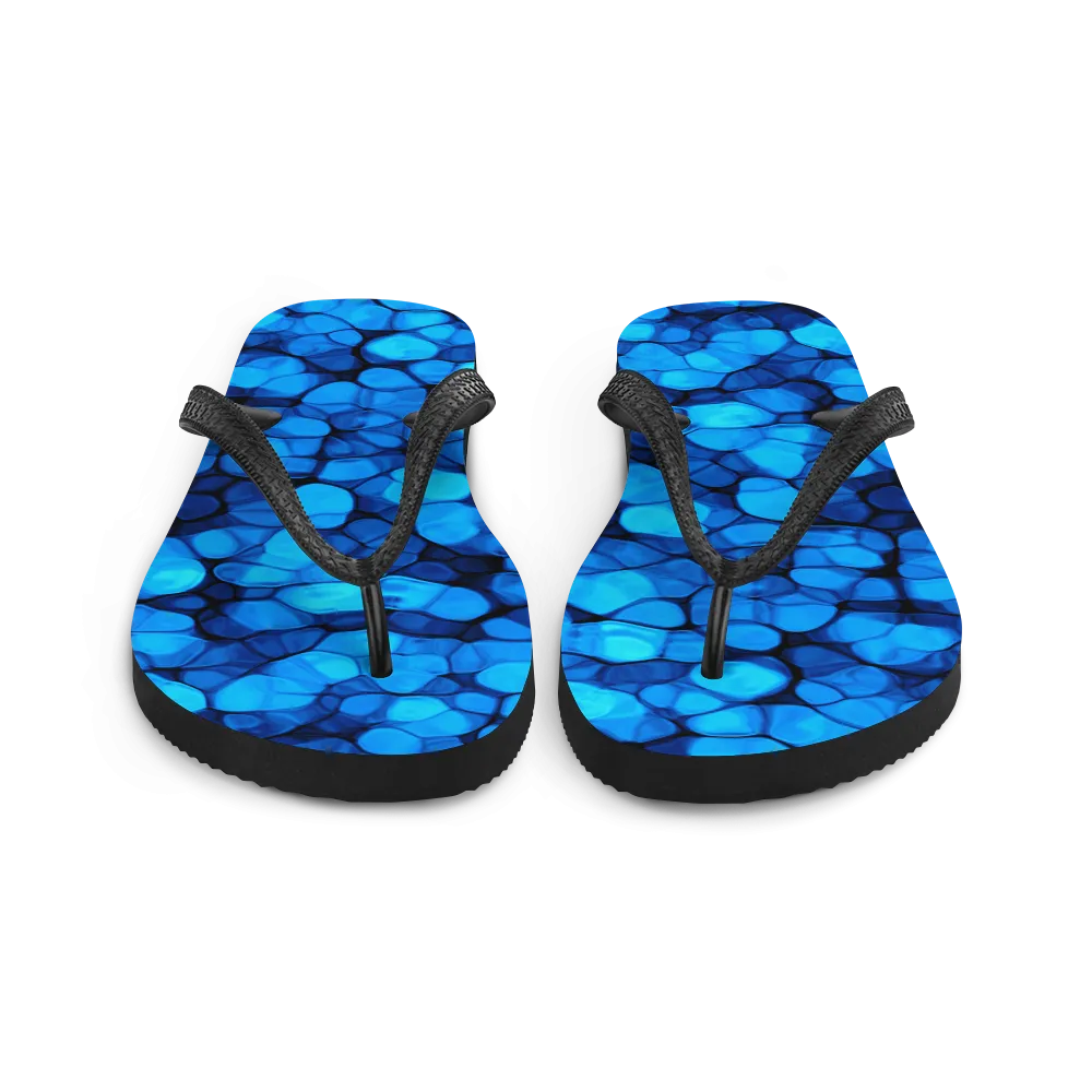 Crystalize Blue Flip-Flops