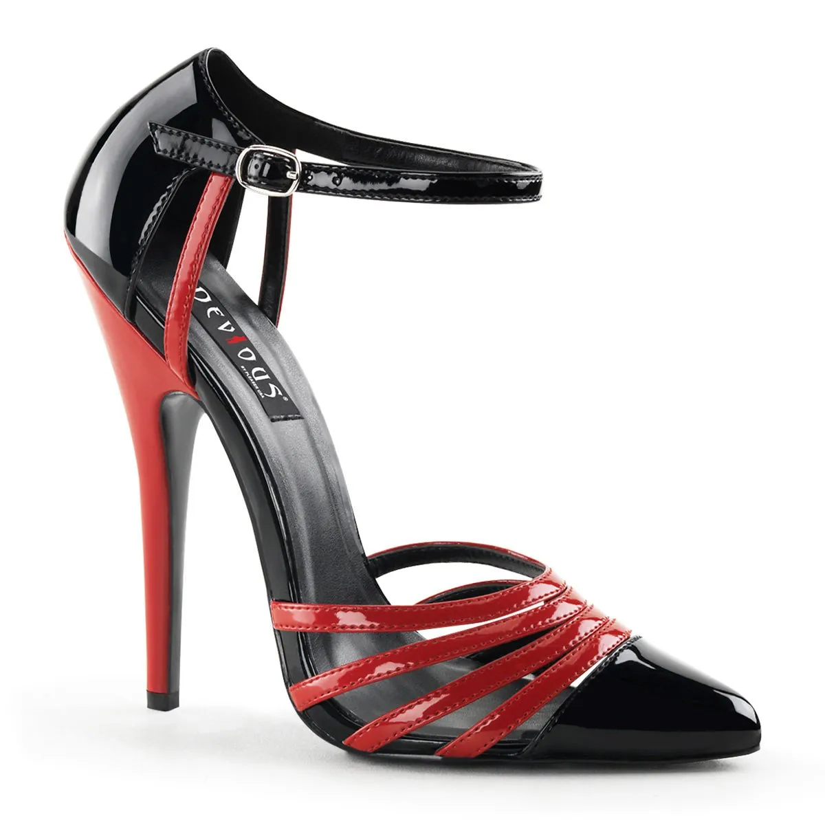 Devious Domina 412 Womens 6" Heel, Court Shoes