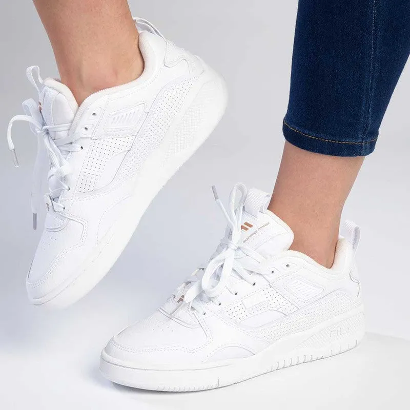 FILA Corda Sneaker - White/Rose Gold/ Gardenia