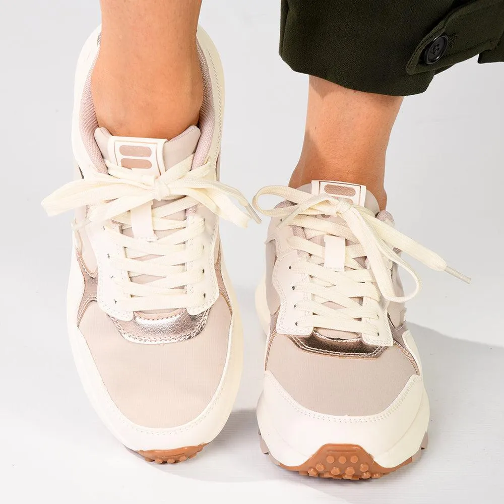 FILA Dulce Sneaker - Gardenia / Rose Gold