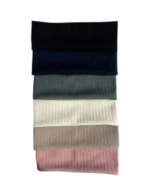 Flat Cable Ribbed Soft Knit Headbands SS23