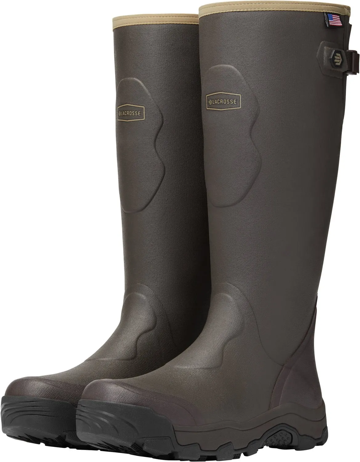 Lacrosse Mens Alpha Evolution Brown Rubber Work Boots