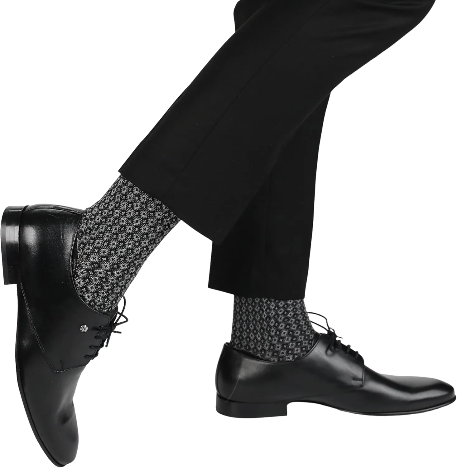 Mens Dress Socks, Premium Bamboo Rayon Socks for Men, Patterned, Elegant Design, 5/10 Pack, Gift Box
