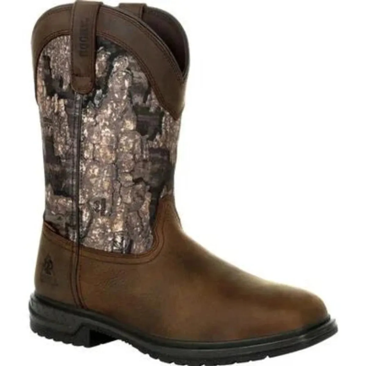 Rocky Worksmart Men's 400G Insulated Waterproof Western Work Boots Rkw0326 In Brown