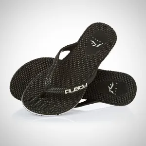 Rusty Flippin Thong - Black/Silver
