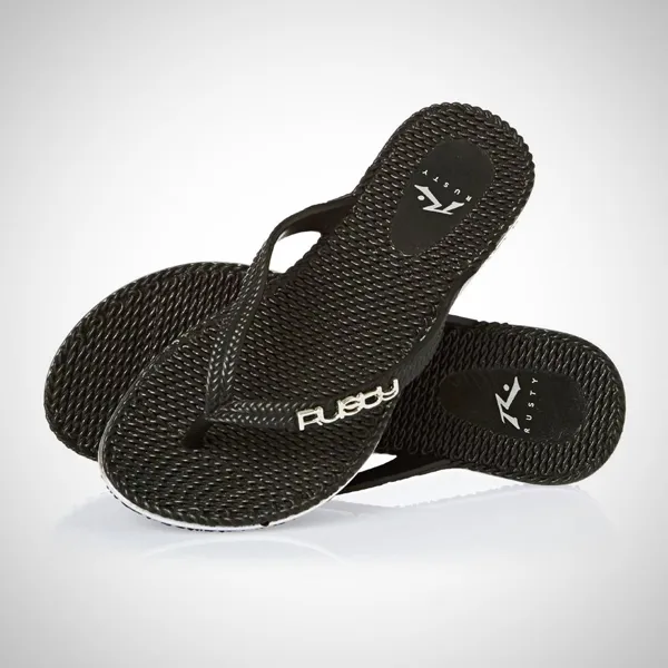 Rusty Flippin Thong - Black/Silver