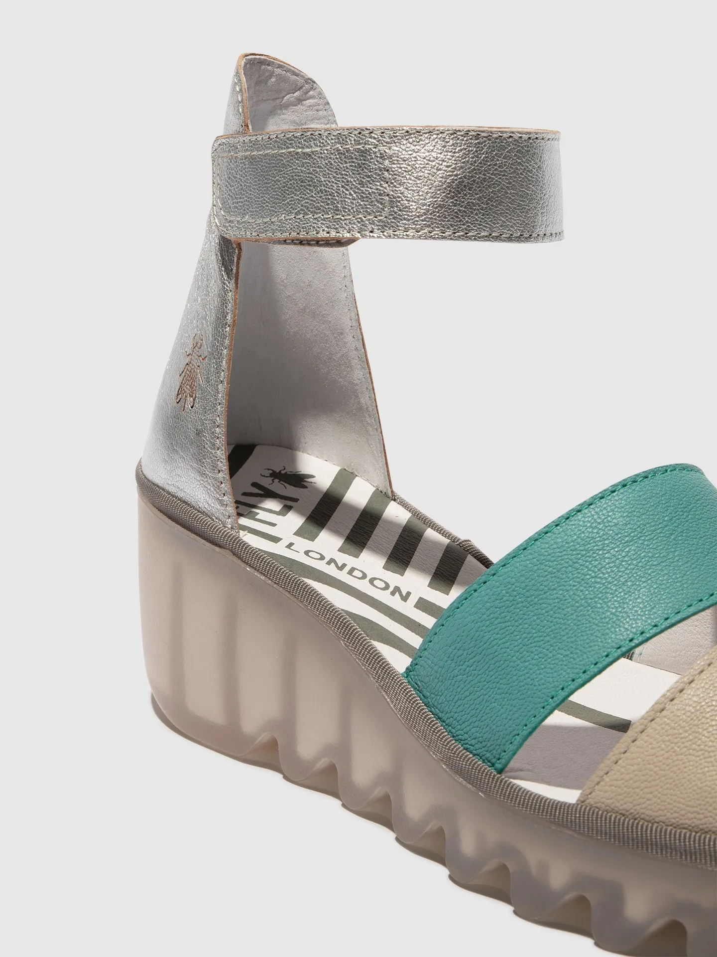 Strappy Sandals BONO290FLY CLOUD/TURQUOISE/SILVER