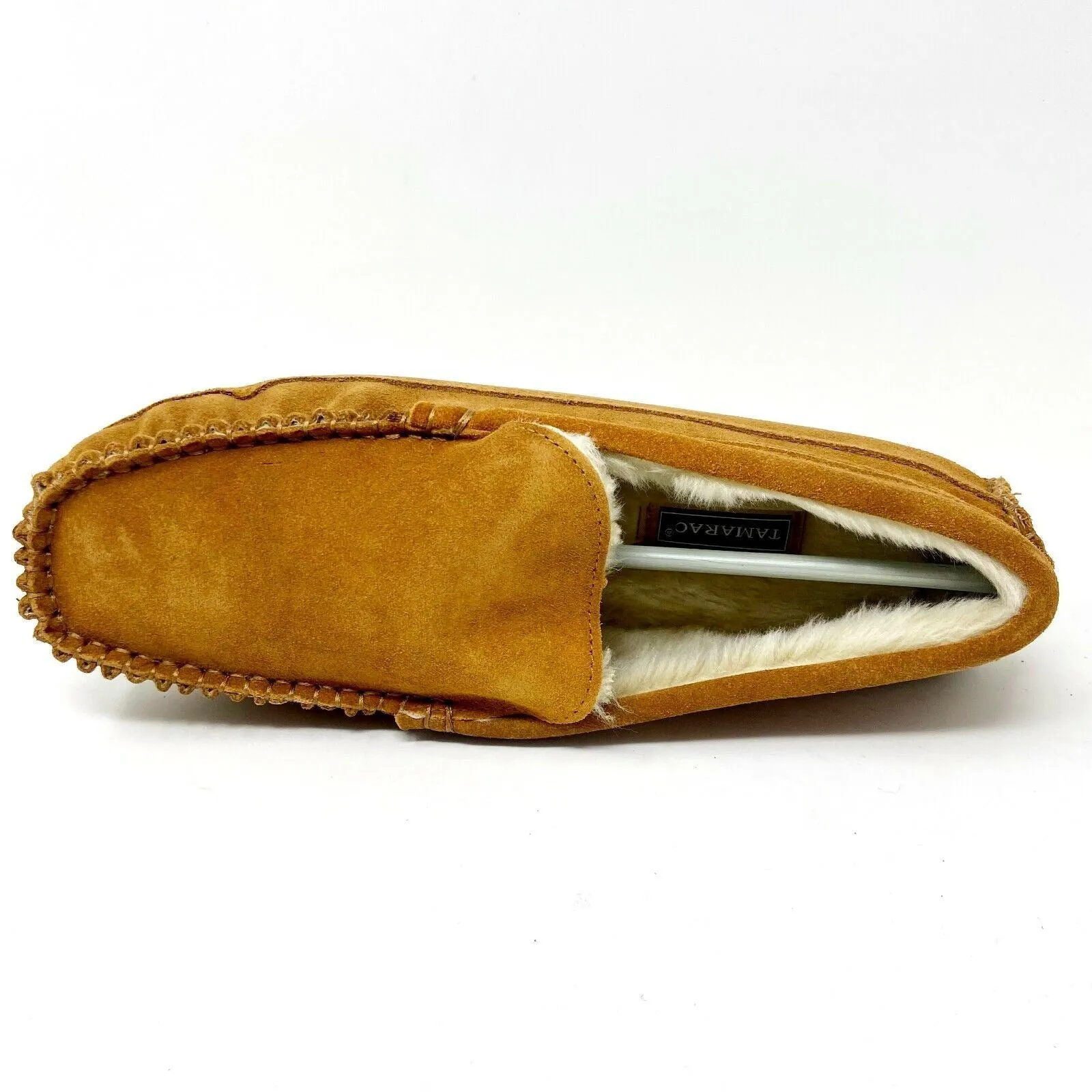 Tamarac Venetian Tan Cowhide Moccasin Mens Slip On Comfort Slippers