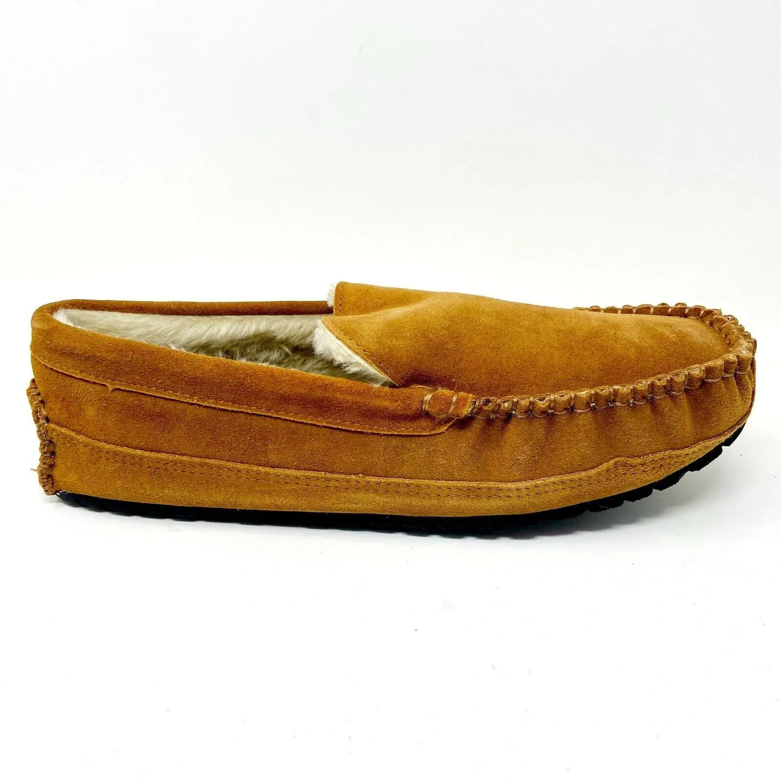 Tamarac Venetian Tan Cowhide Moccasin Mens Slip On Comfort Slippers