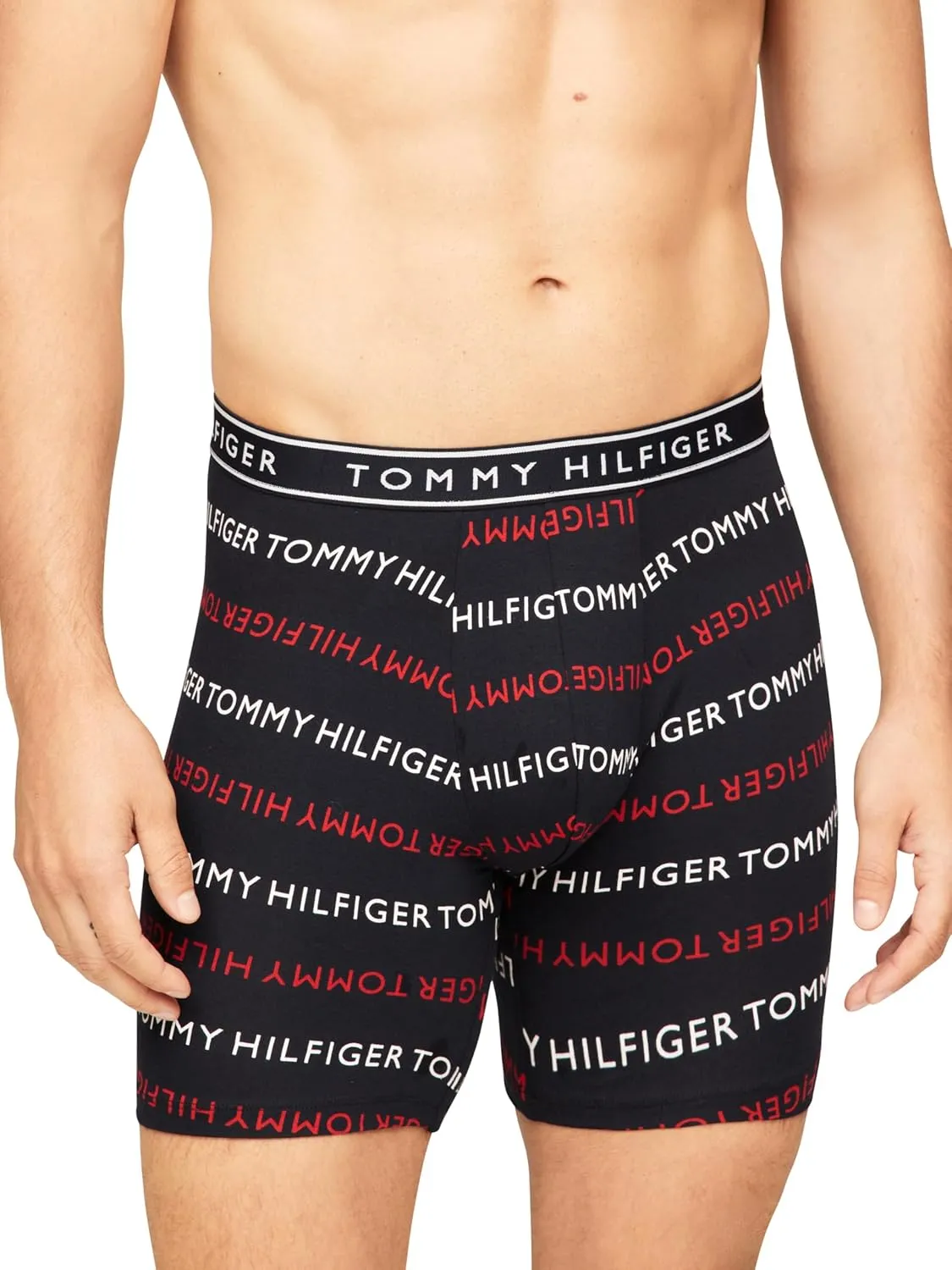 Tommy Hilfiger Men's Cotton Stretch 4-Pack Boxer Brief
