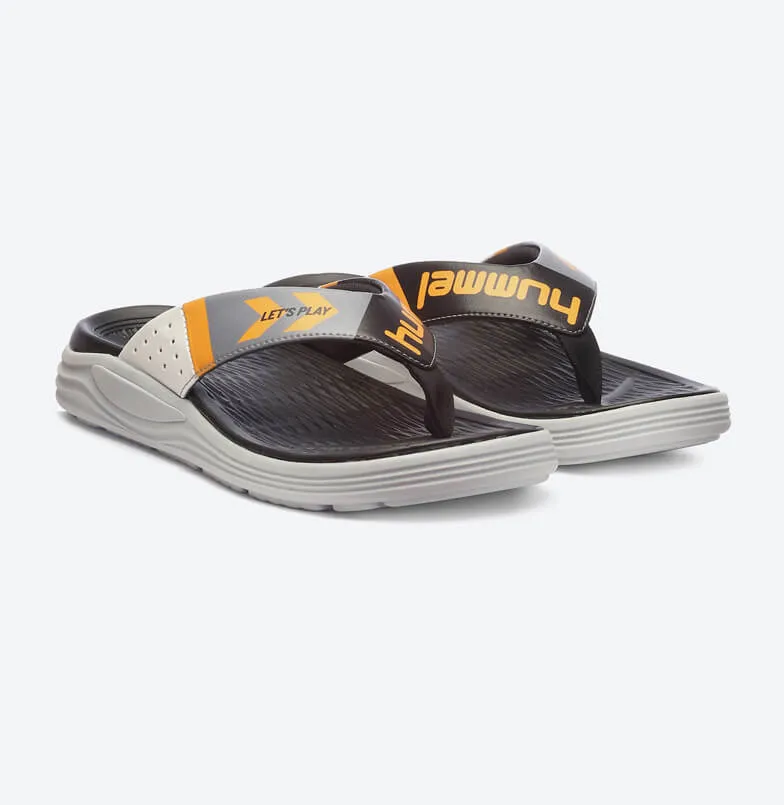 Turq Comfort Men Black/Orange Flip-Flops