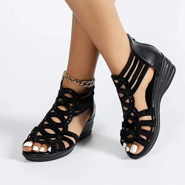 Women'S Wedge Platform Comfort Sandals 33331400C
