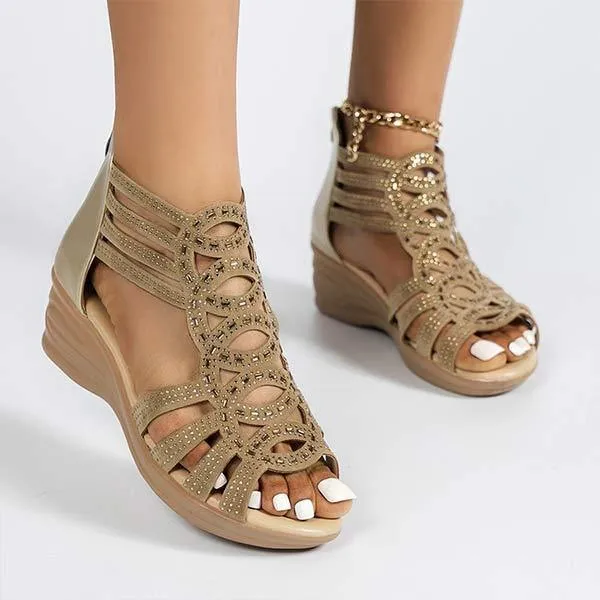 Women'S Wedge Platform Comfort Sandals 33331400C