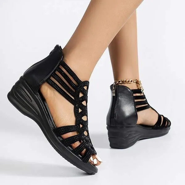 Women'S Wedge Platform Comfort Sandals 33331400C