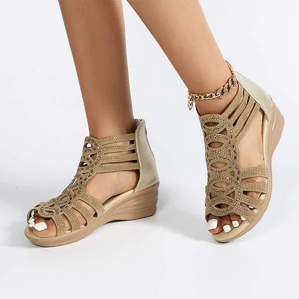 Women'S Wedge Platform Comfort Sandals 33331400C