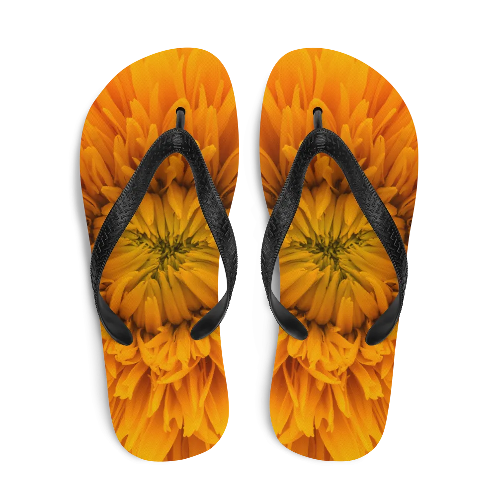 Yellow Flower Flip-Flops
