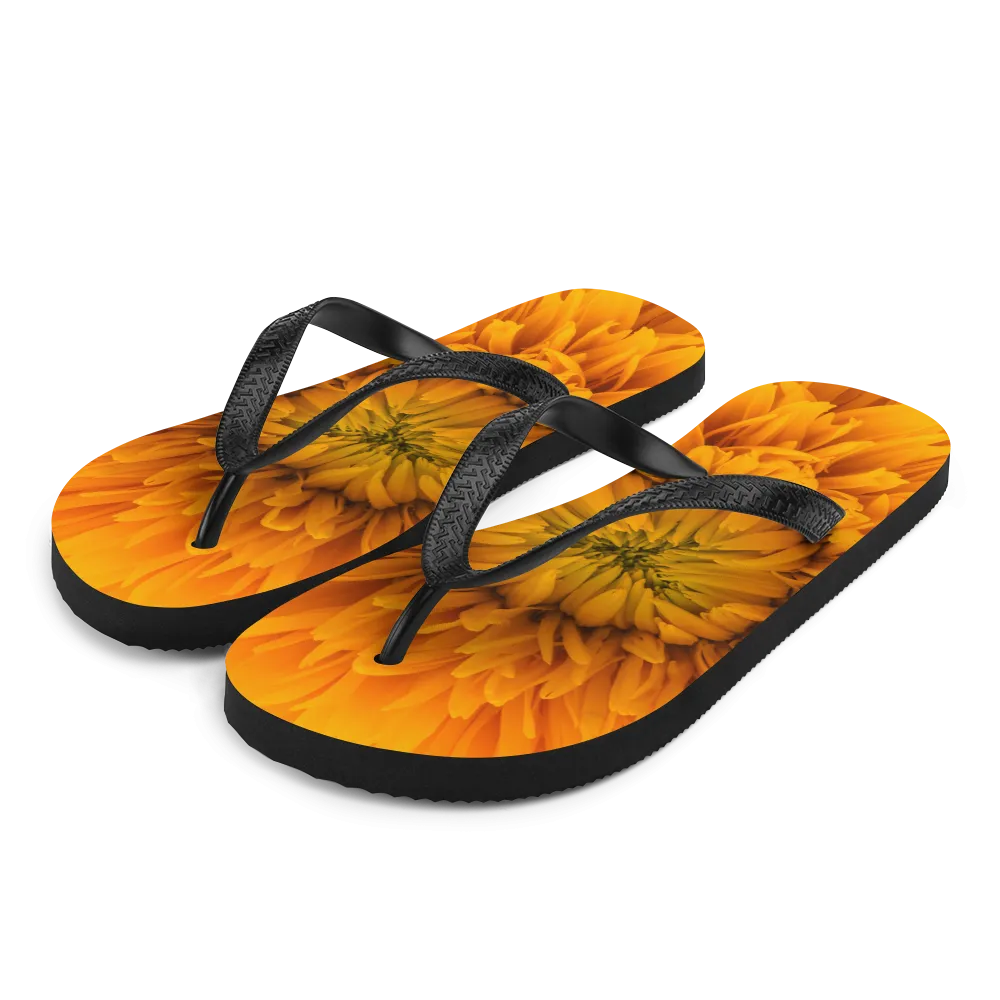 Yellow Flower Flip-Flops