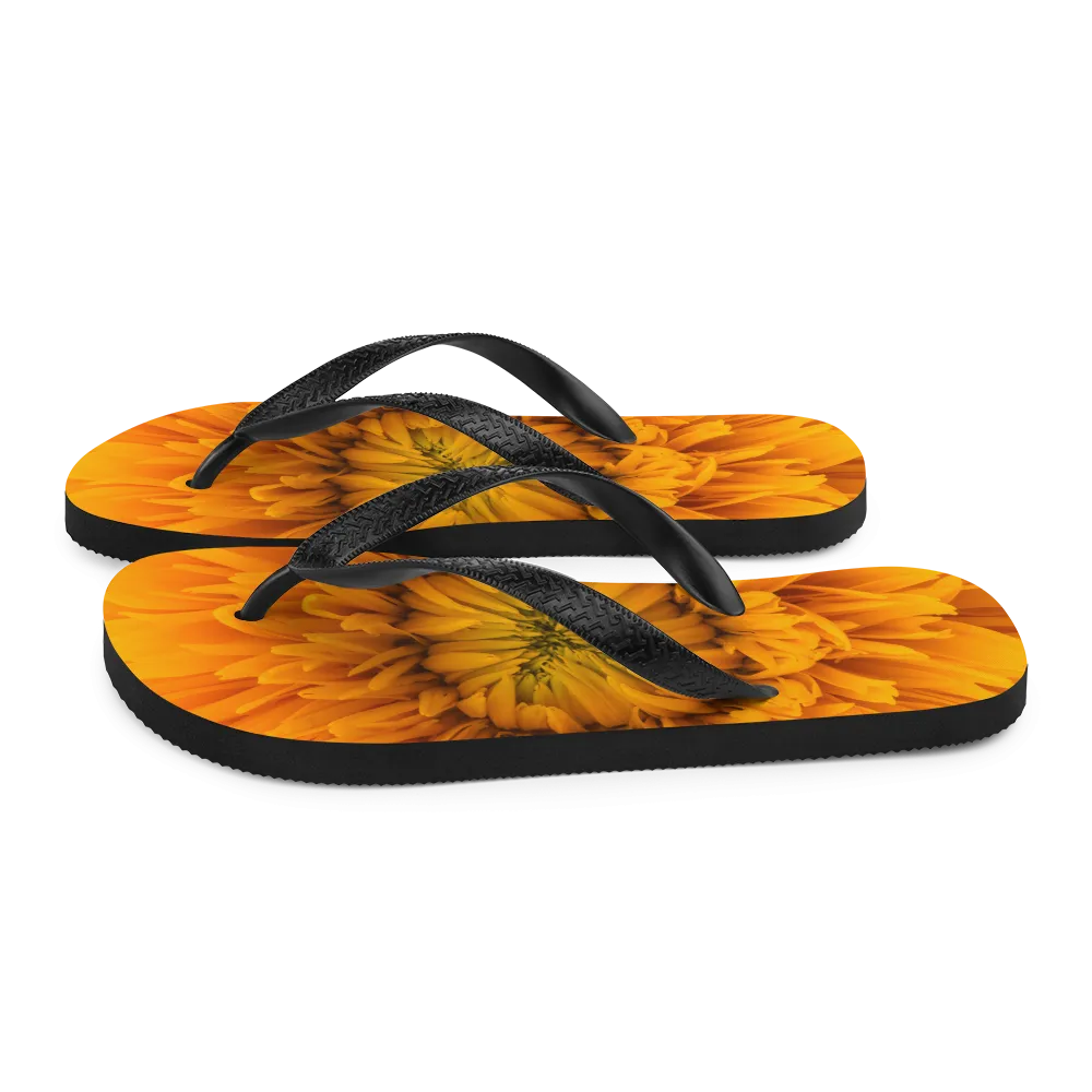 Yellow Flower Flip-Flops