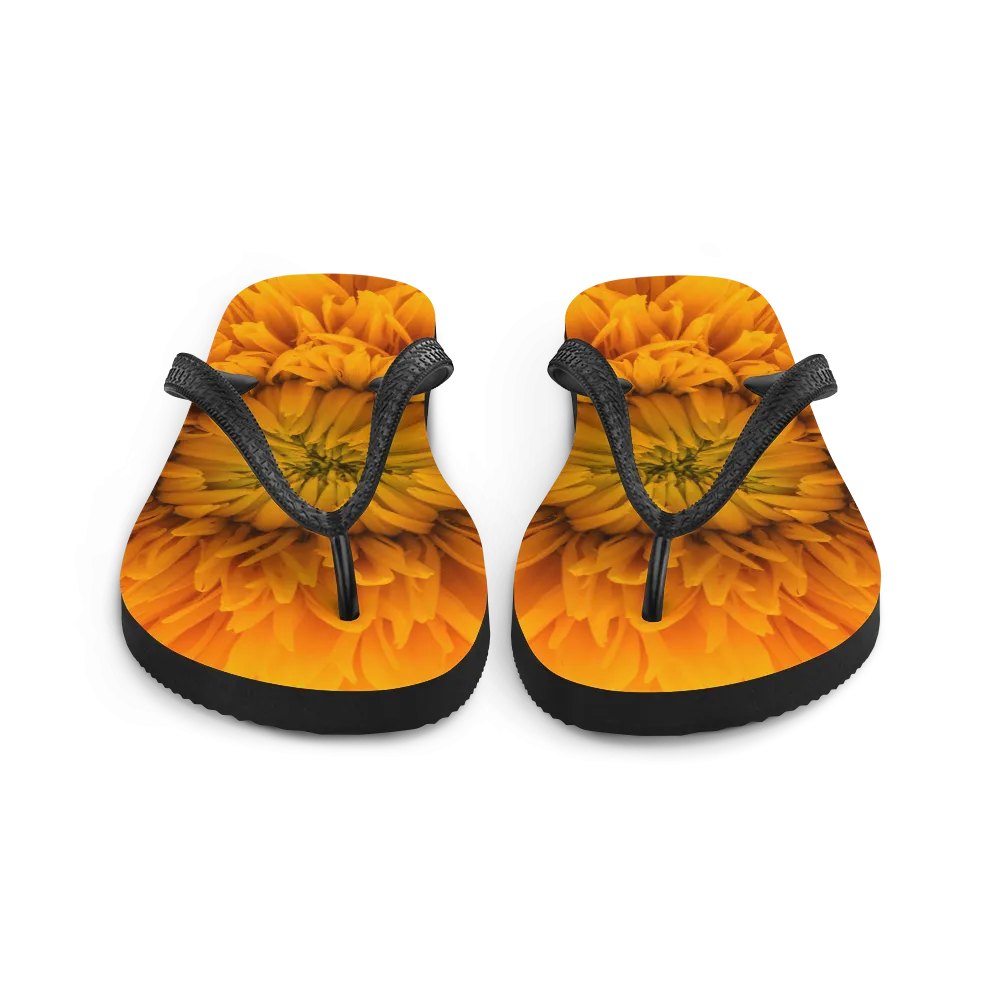 Yellow Flower Flip-Flops