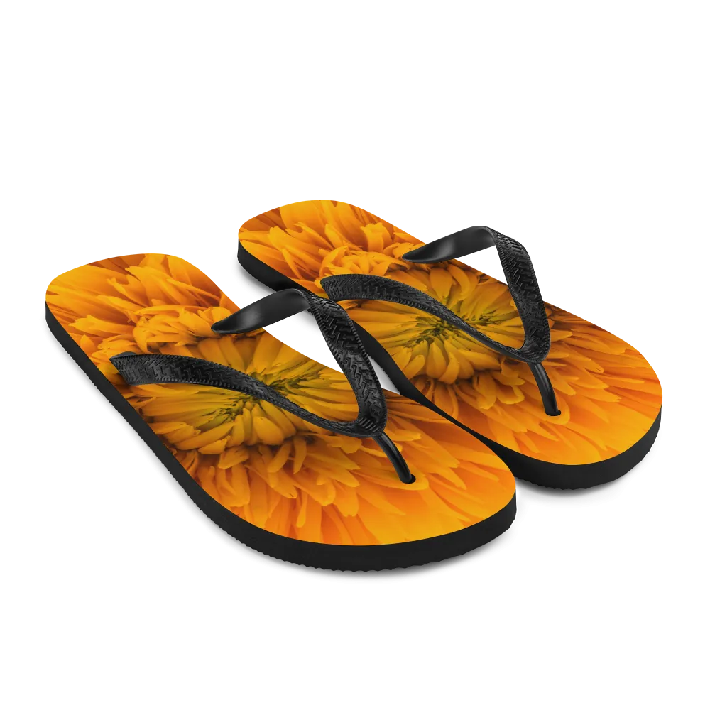Yellow Flower Flip-Flops
