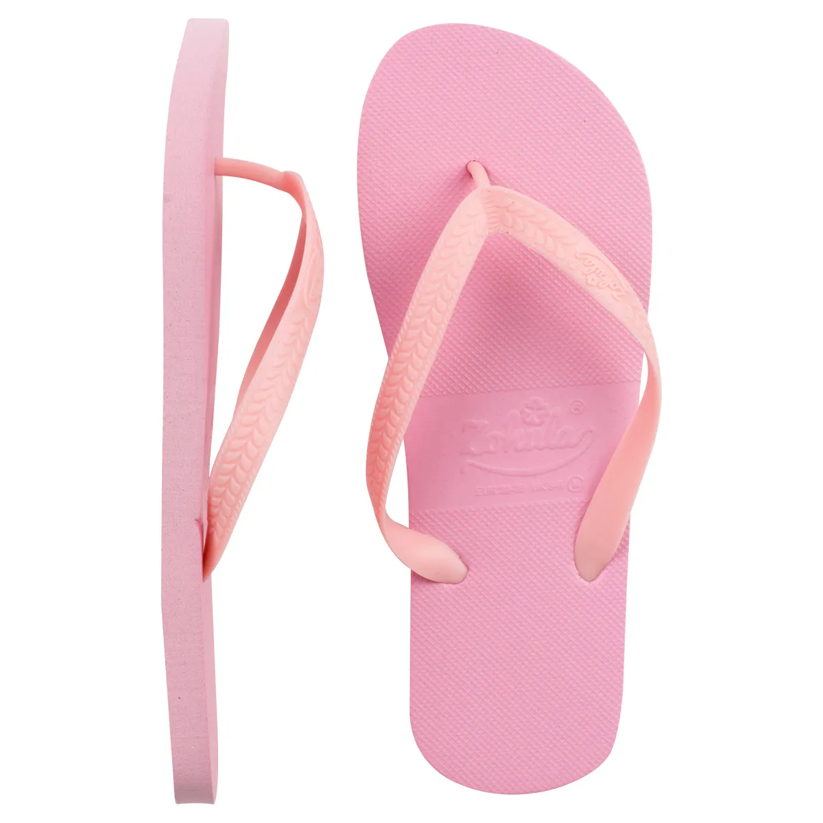 Zohula Originals Baby Pink Flip Flops - Bulk Buy - 10-100 Pairs