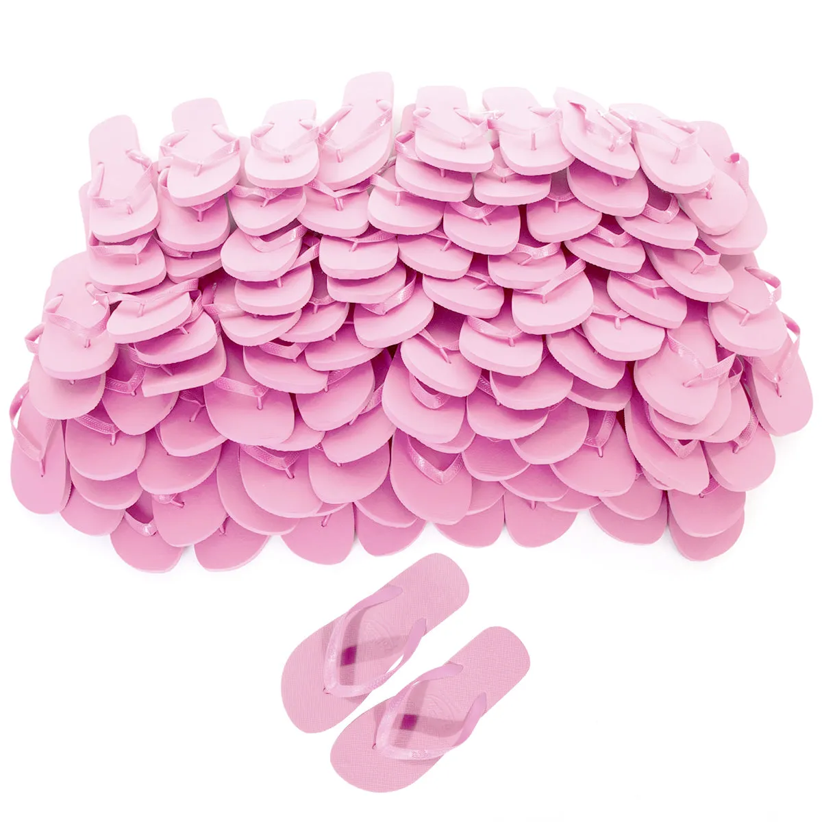 Zohula Originals Baby Pink Flip Flops - Bulk Buy - 10-100 Pairs